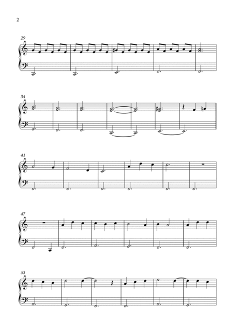 Je Te Laisserai Des Mots Easy Piano scores gallery preview page 2