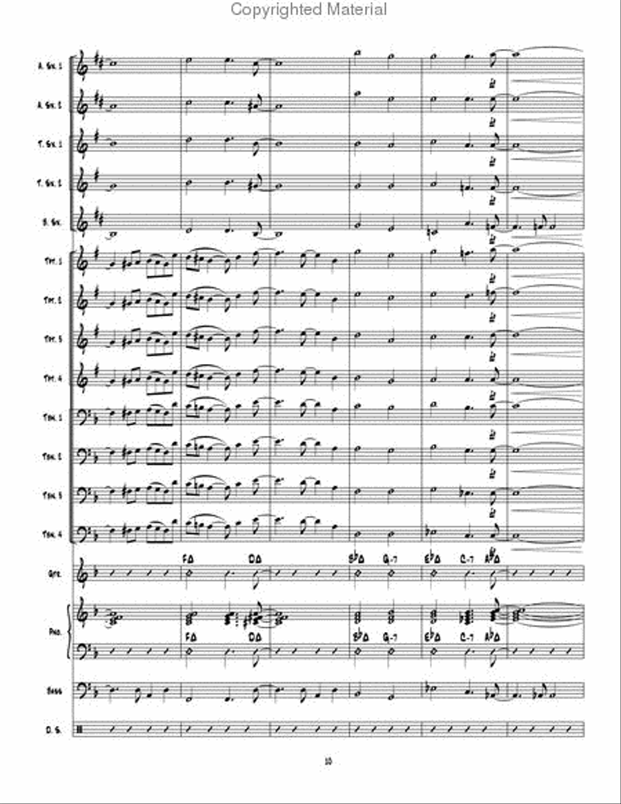 Table Time Jazz Ensemble scores gallery preview page 11