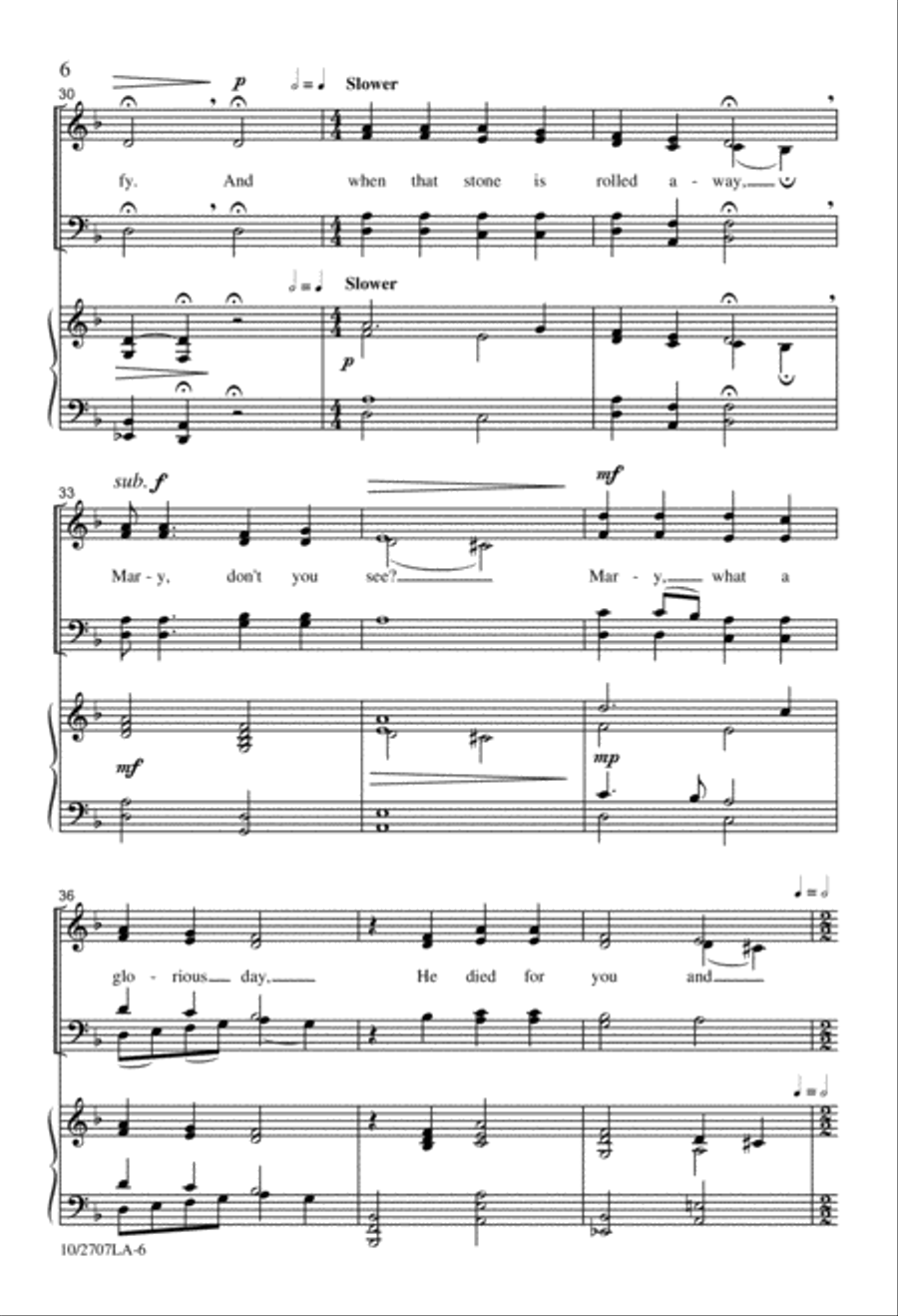 Don't Listen to the Hammer Ring 4-Part scores gallery preview page 6