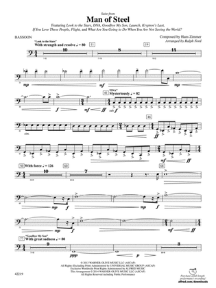 Man of Steel, Suite from: Bassoon