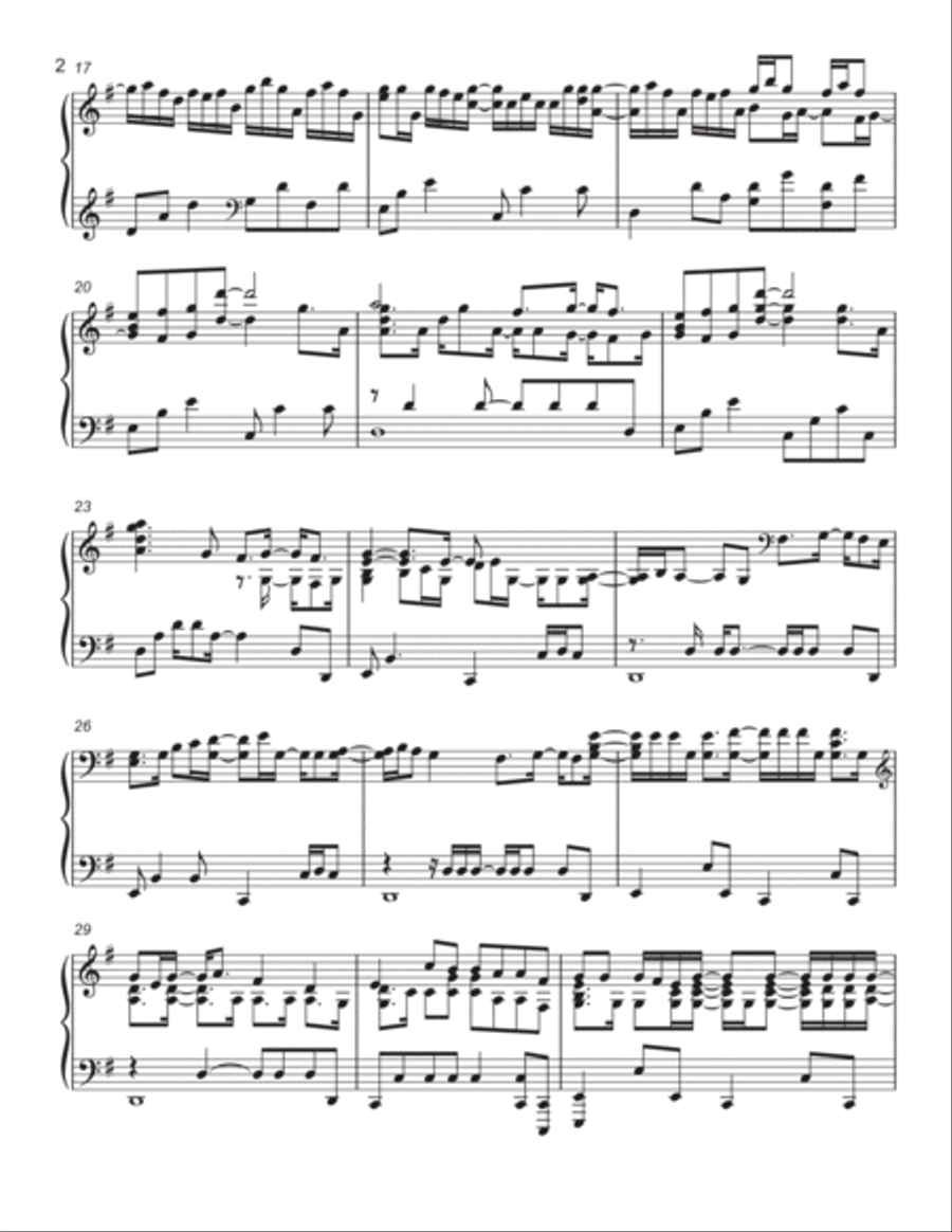 Beautiful, Beautiful Piano Solo scores gallery preview page 2