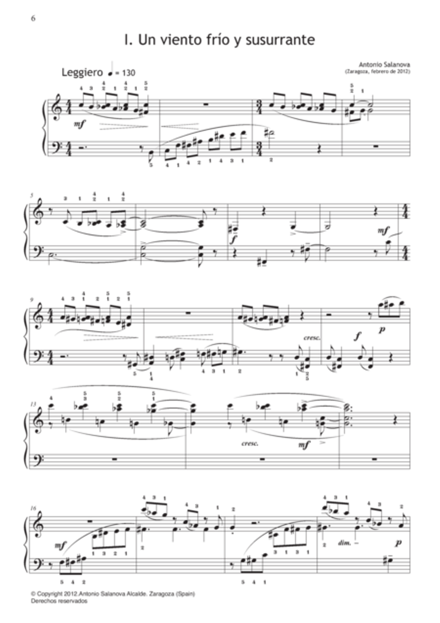 Tras la Puerta Olvidada. Piezas Faciles Piano Solo scores gallery preview page 2
