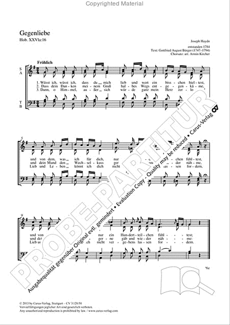 Gegenliebe Gegenliebe 4-Part scores gallery preview page 2