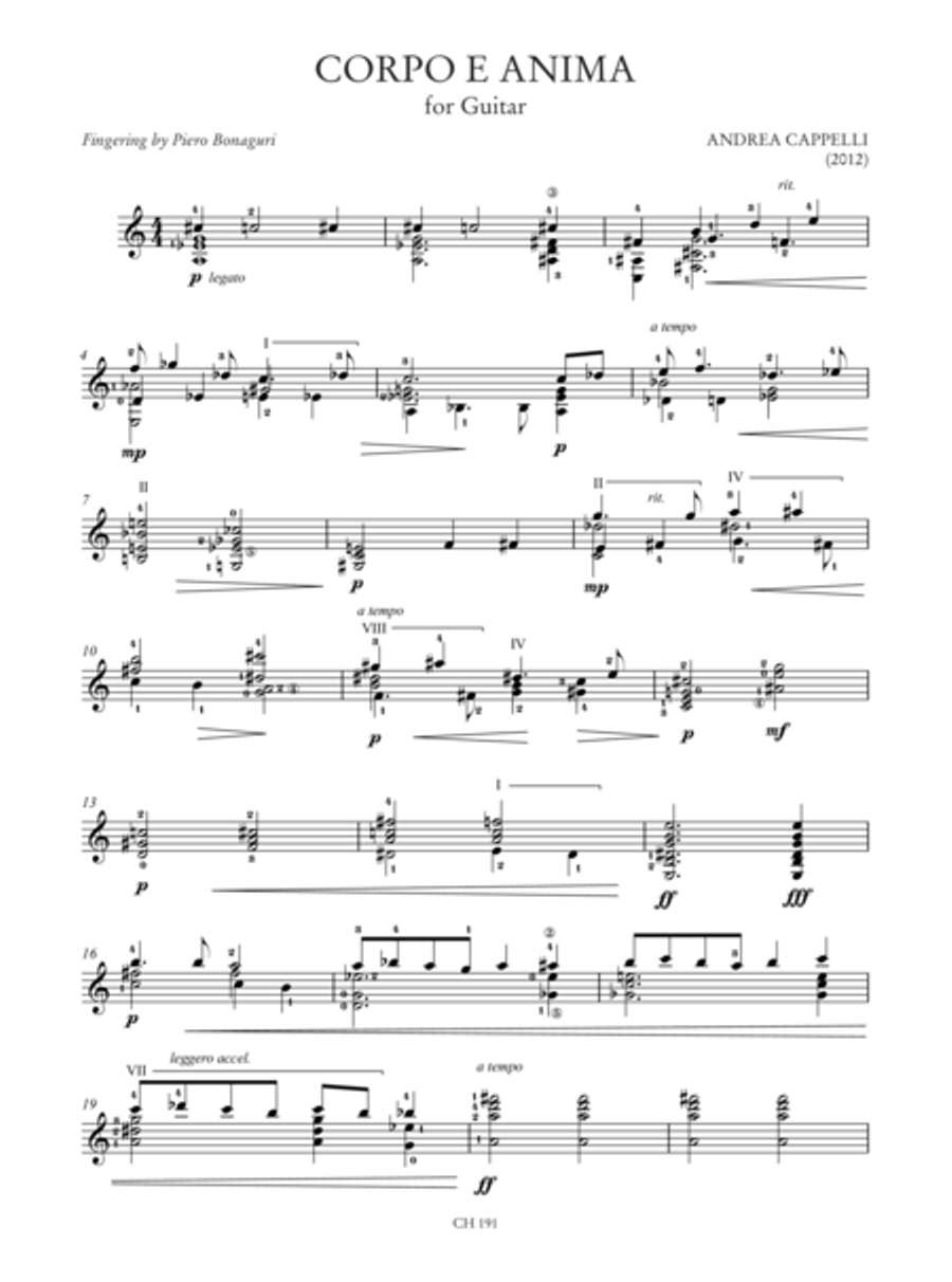 Homenaje a Segovia. An Anthology of Contemporary Music for Guitar (Anzaghi, Cappelli, F. Luppi, G. Luppi, Reghezza, Spazzoli, Tagliamacco, Ugoletti) Acoustic Guitar scores gallery preview page 3