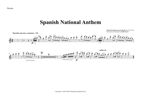 Spanish National Anthem for Symphony Orchestra (Kt Olympic Anthem Series) image number null