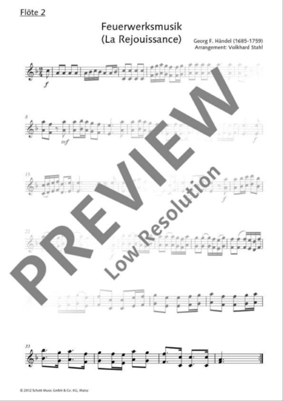 Feuerwerksmusik Feuerwerksmusik Bassoon scores gallery preview page 5