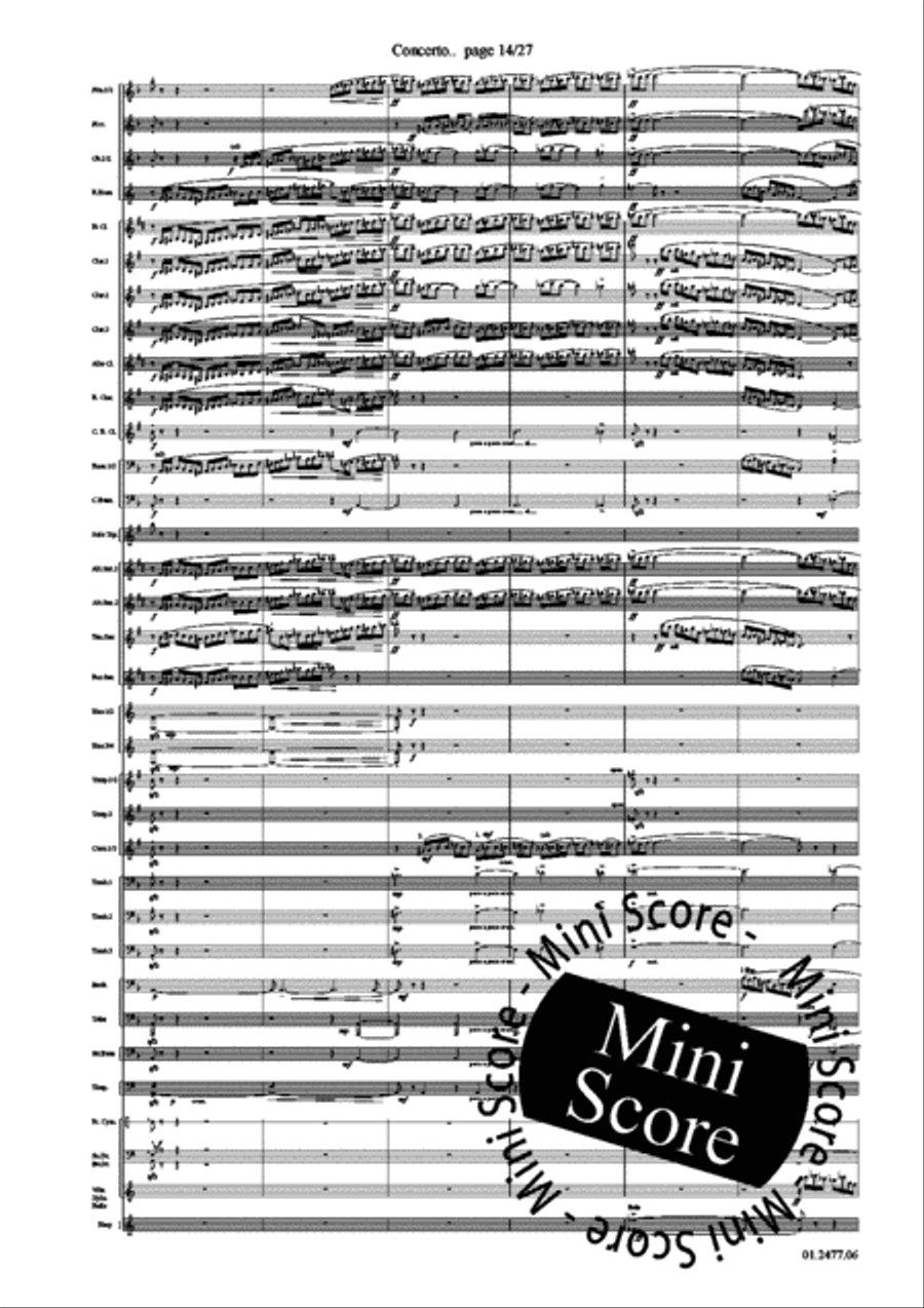 Concerto for Trumpet part 1 Concert Band scores gallery preview page 18