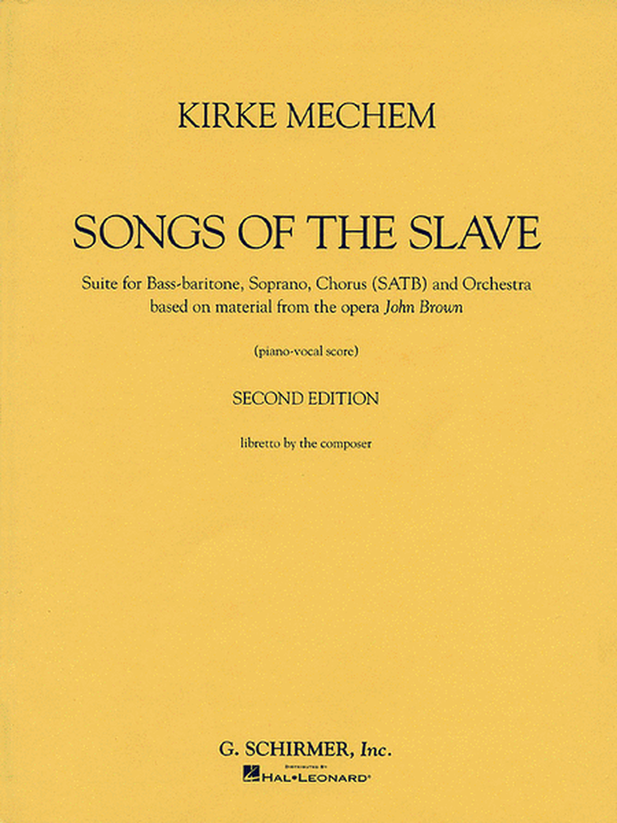 Kirke Mechem – Songs of the Slave