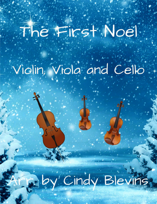 Book cover for The First Noel, for Violin, Viola and Cello