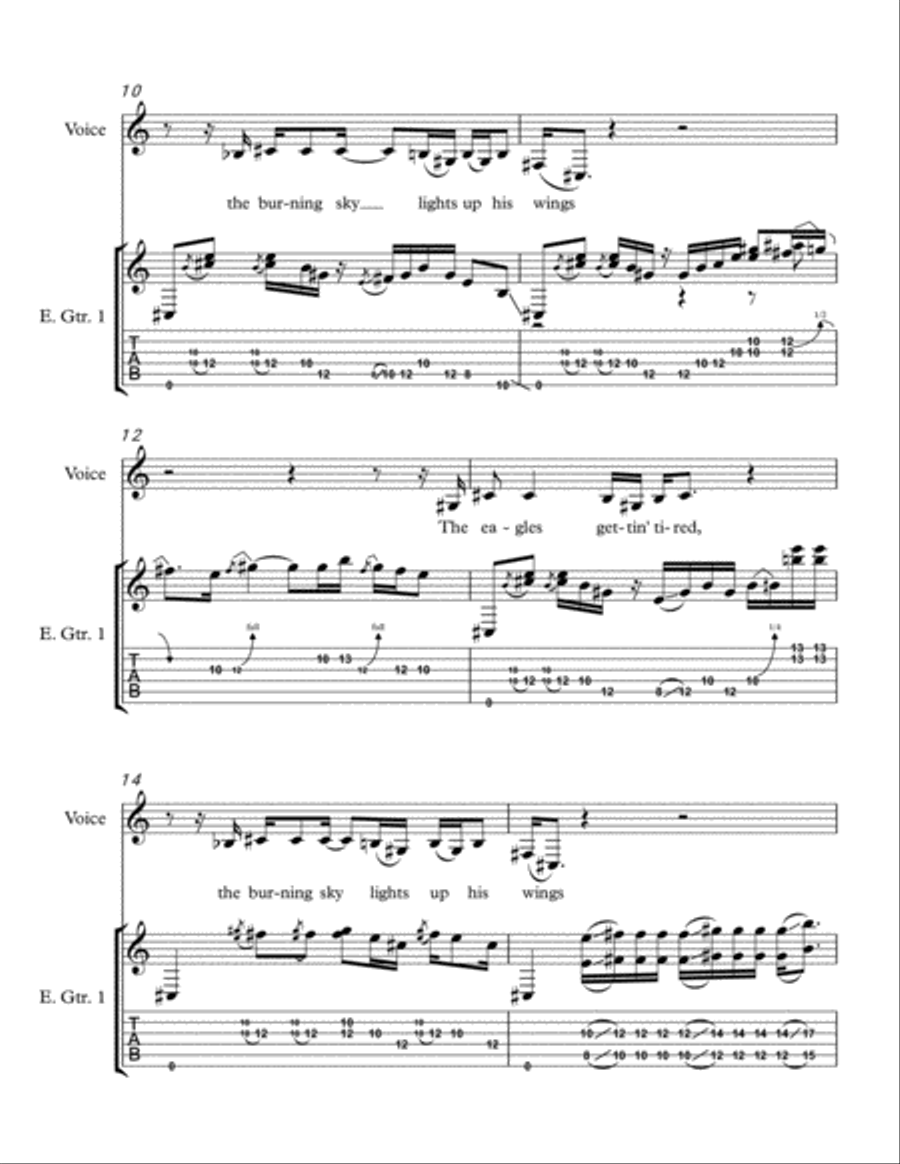 Monterey Electric Guitar scores gallery preview page 3