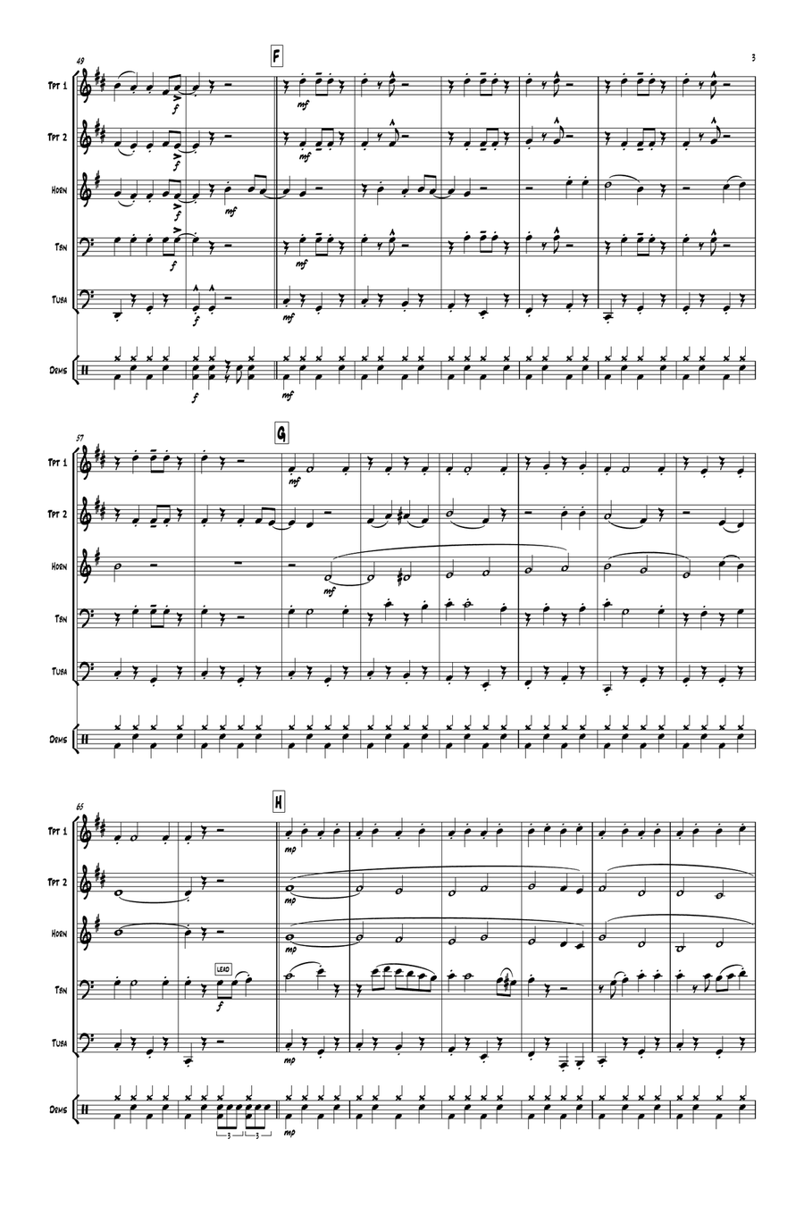Merry Christmas Everyone Merry Christmas Everyone Brass Ensemble scores gallery preview page 5