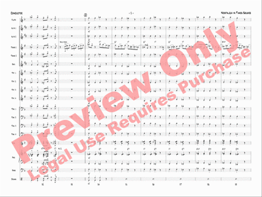 Nostalgia in Times Square Jazz Ensemble scores gallery preview page 8