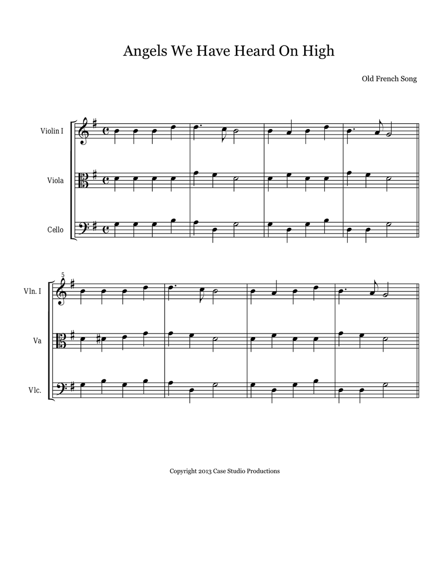 Christmas Trios I - violin, viola, cello String Trio scores gallery preview page 2
