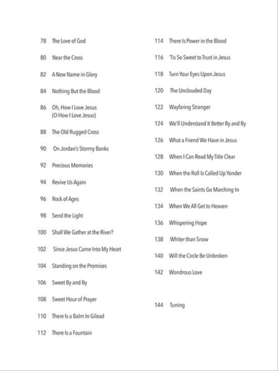 Gospel Songs & Hymns – Strum Together Banjo scores gallery preview page 5