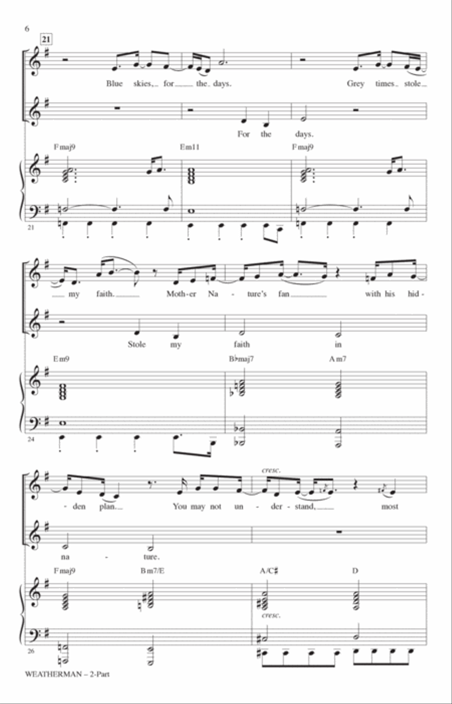 Weatherman (arr. Roger Emerson) 2-Part scores gallery preview page 4
