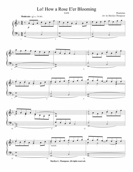 Lo! How a Rose E'er Blooming--Solo Piano.pdf image number null