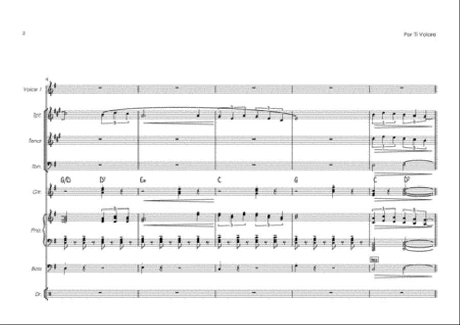 Time To Say Goodbye Jazz Ensemble scores gallery preview page 2