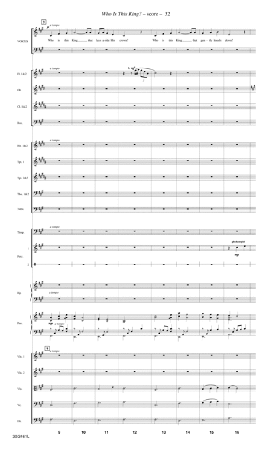 Journey to the Cross - Orchestral Score and Parts Choir scores gallery preview page 34
