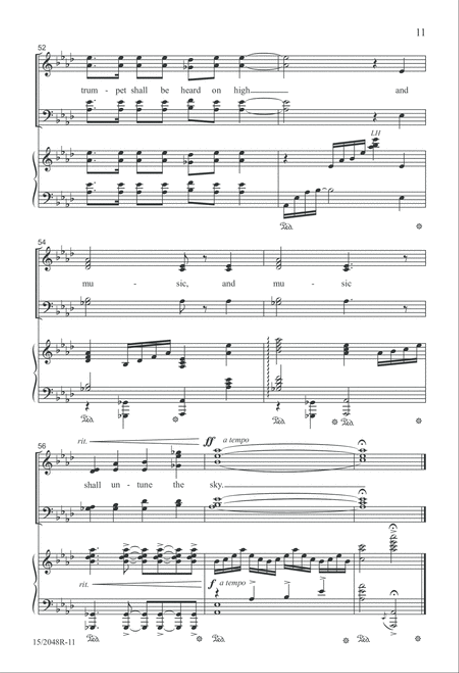 And Music Shall Untune the Sky 4-Part scores gallery preview page 11