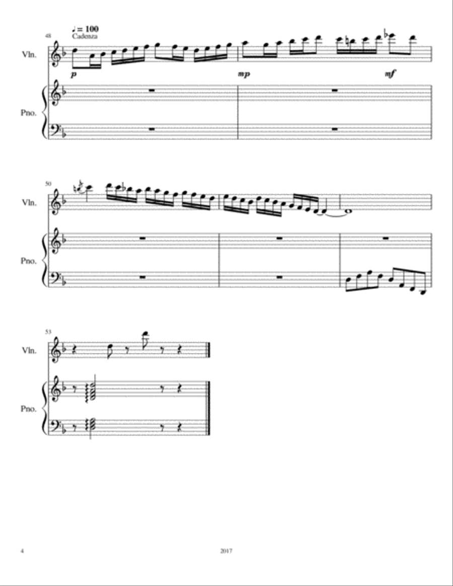 Bride of the Night Violin Solo scores gallery preview page 4