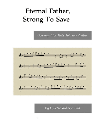 Eternal Father, Strong To Save - Flute Solo with Guitar Chords