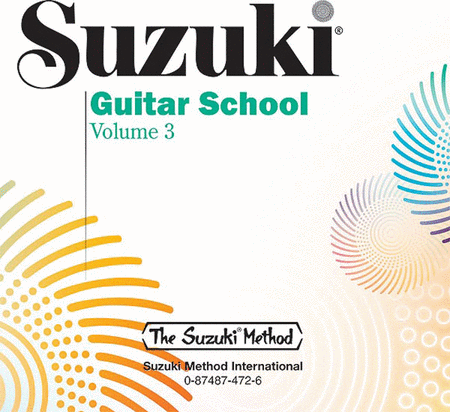 Suzuki Guitar School Volume 3, Compact Disc