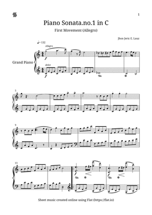 Piano Sonata no.1 1st Movement