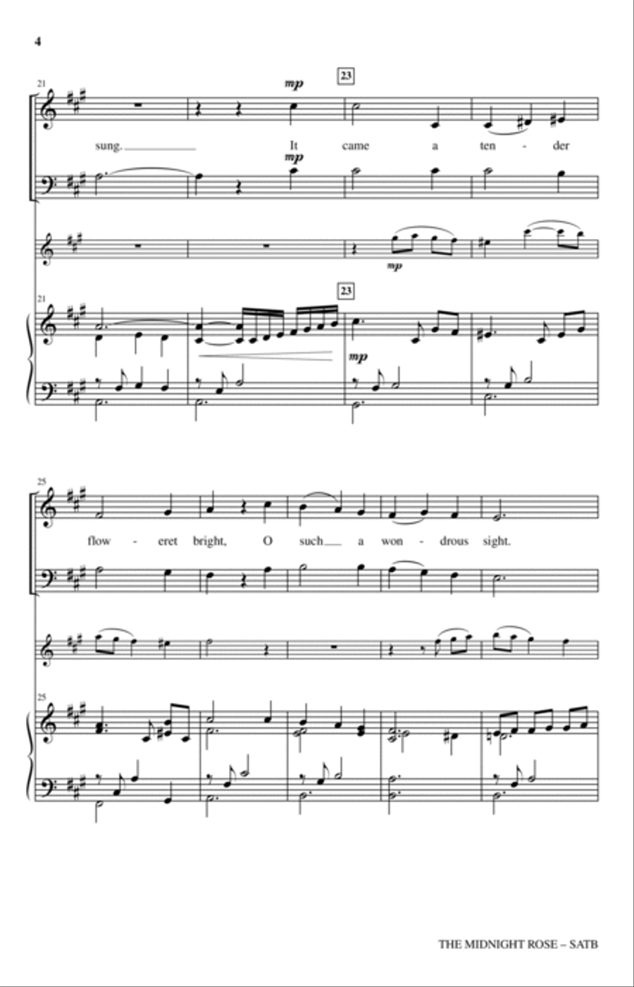 The Midnight Rose 4-Part scores gallery preview page 3