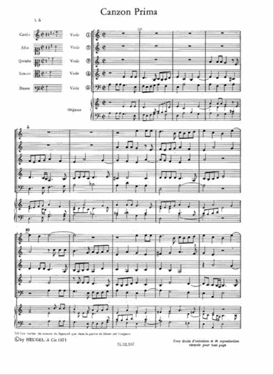 Canzoni e Sonate pour divers Instruments Score scores gallery preview page 2