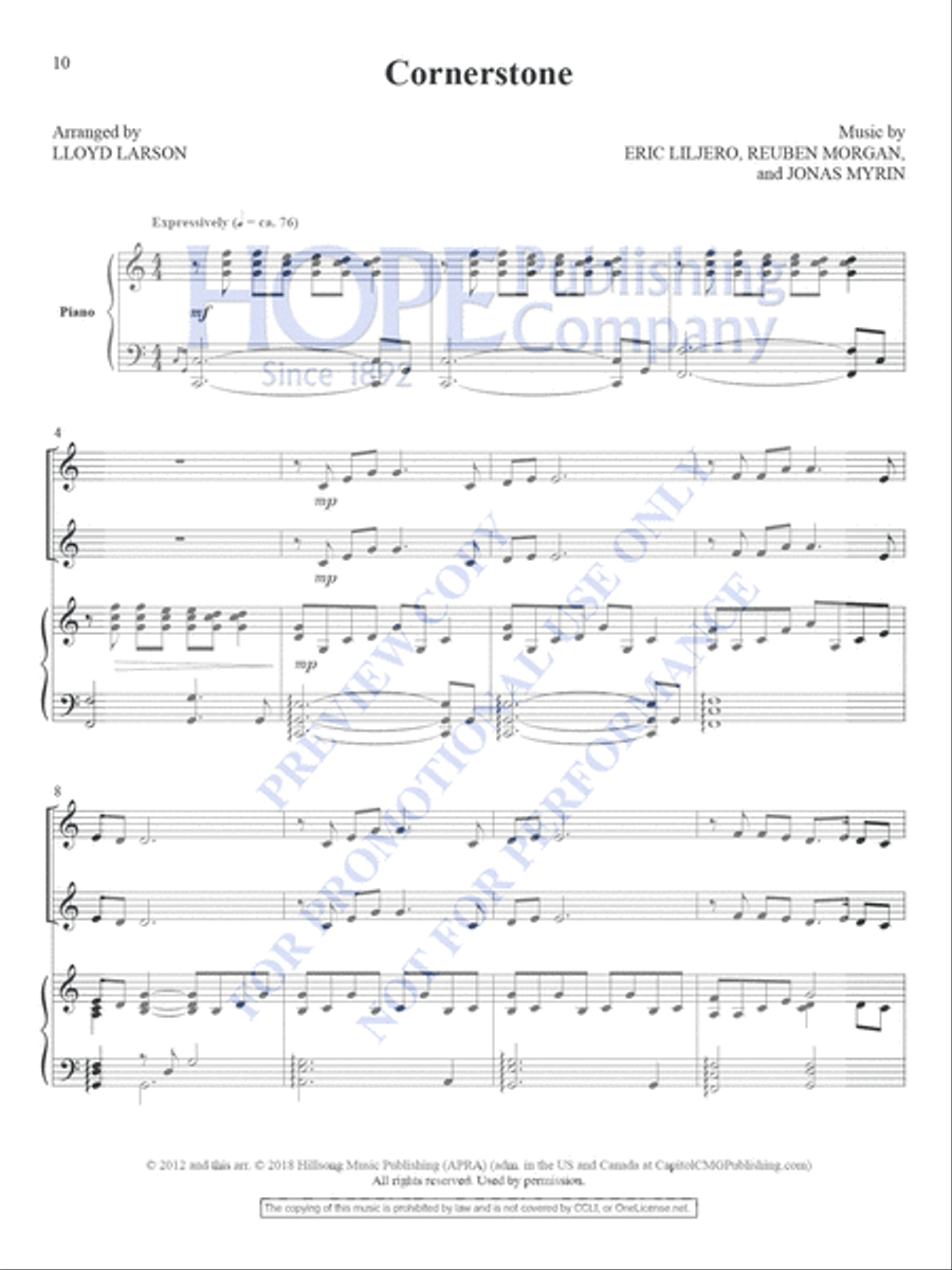 Today's Hymns and Songs 2 Instruments, Vol. 2 Book and CD Piano Accompaniment scores gallery preview page 13