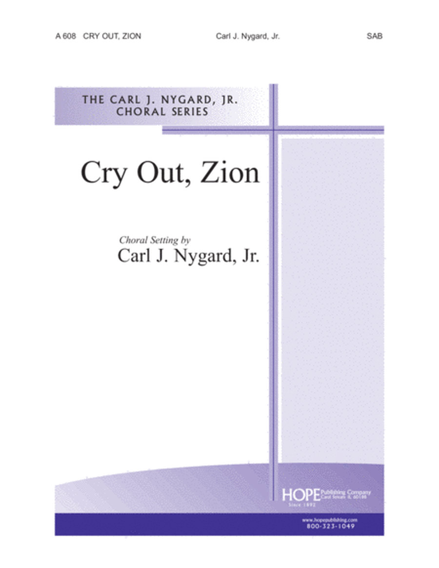 Cry Out, Zion