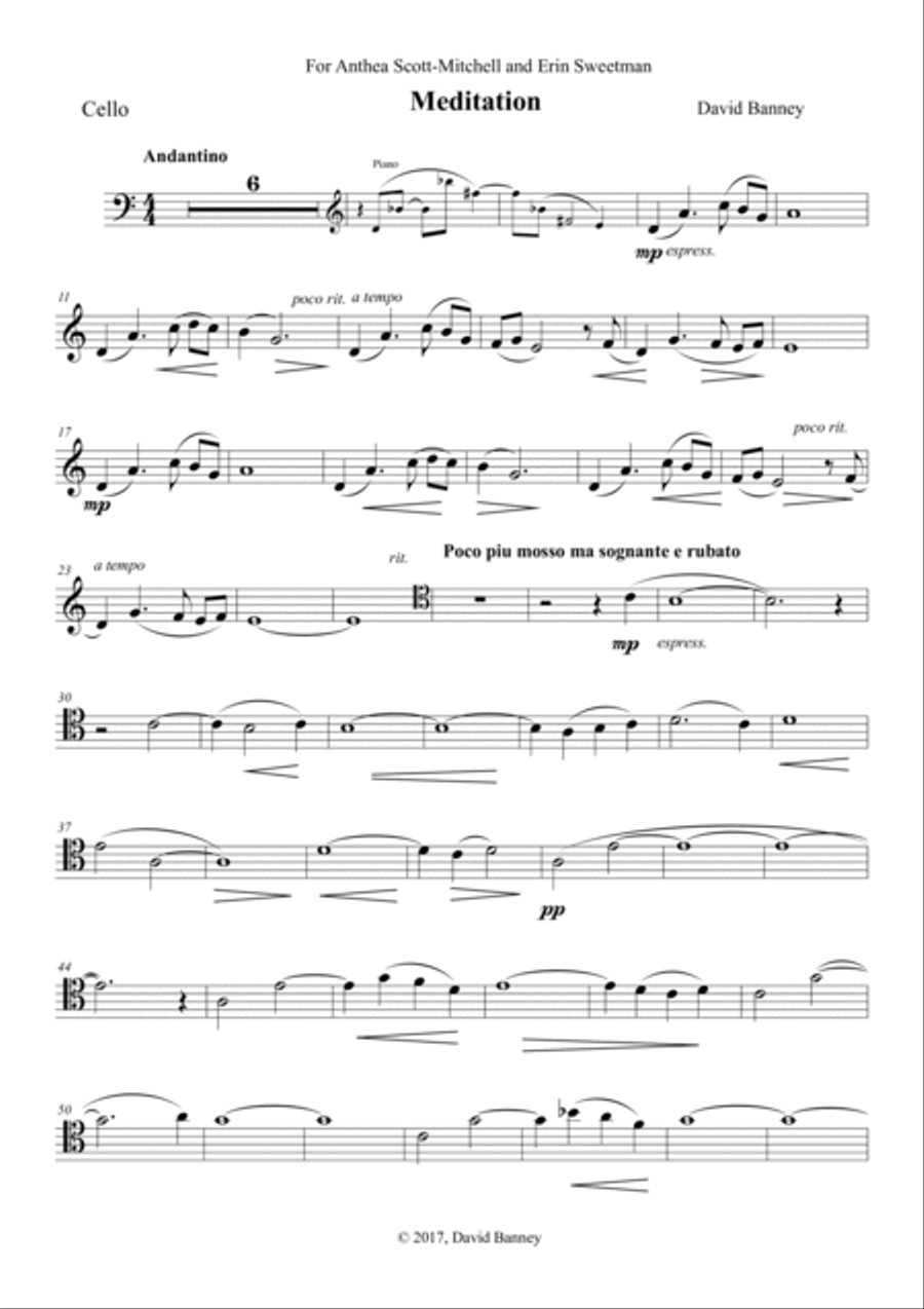 Meditation String Duet scores gallery preview page 3