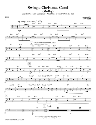 Swing A Christmas Carol (Medley) - Bass