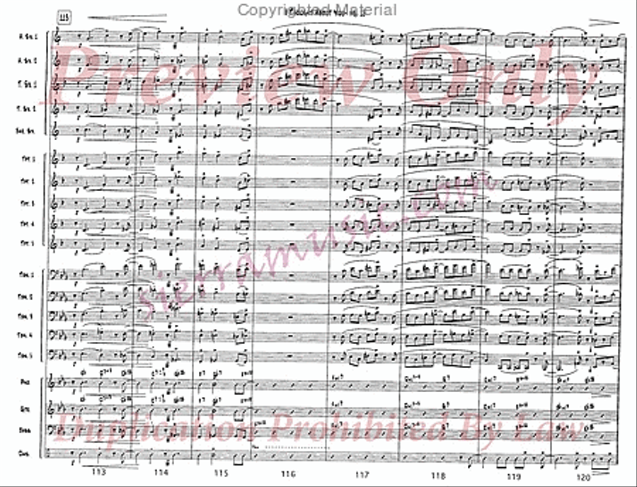 I Thought About You Jazz Ensemble scores gallery preview page 16