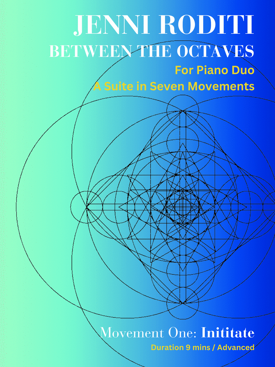 INITIATE, Between the Octaves - A Piano Duo Suite (Movement 1 of 7) Piano Duet scores gallery preview page 1