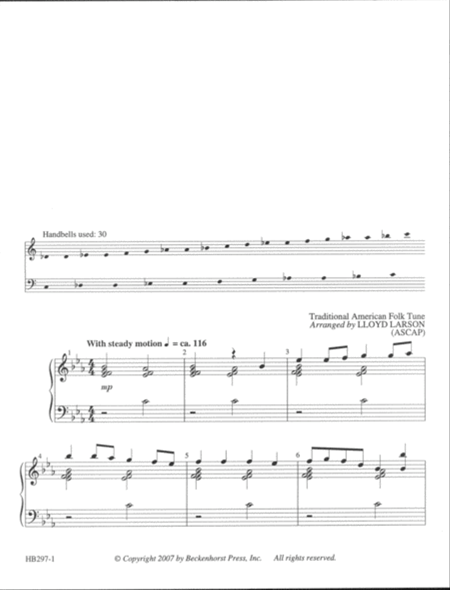Simple Gifts - Larson 3-Octaves scores gallery preview page 2