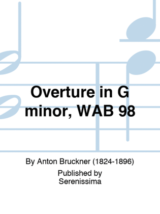 Book cover for Overture in G minor, WAB 98