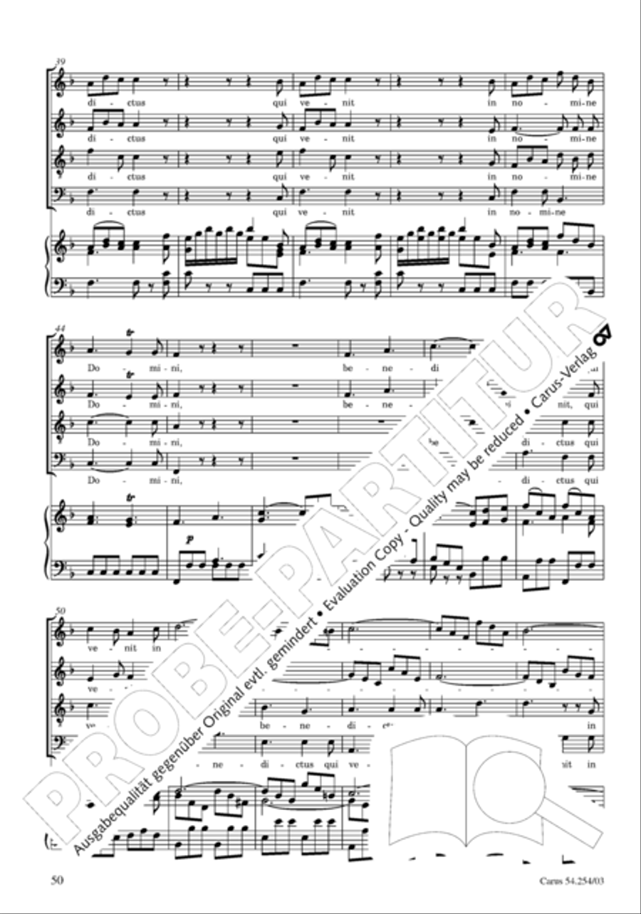Missa Sancti Hieronymi 4-Part scores gallery preview page 51