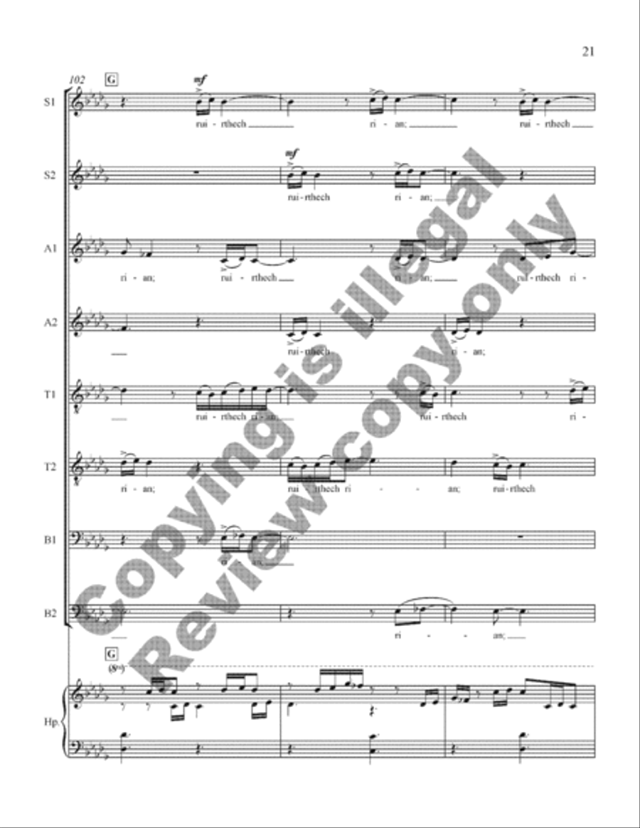 Scel lem duib SSAATTBB scores gallery preview page 21