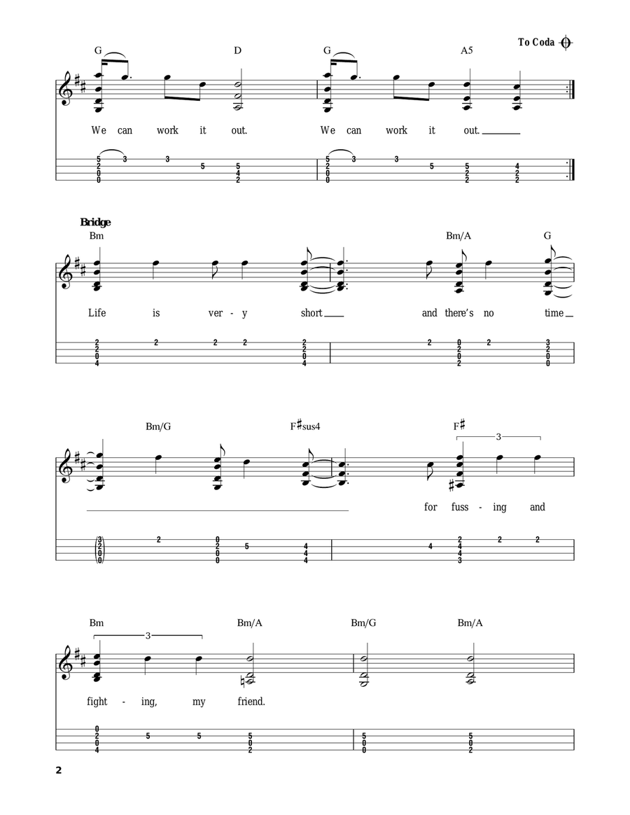 We Can Work It Out Mandolin scores gallery preview page 2
