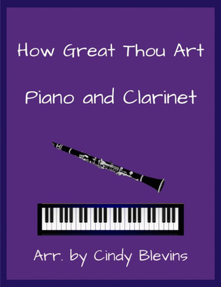 Book cover for How Great Thou Art, for Piano and Clarinet