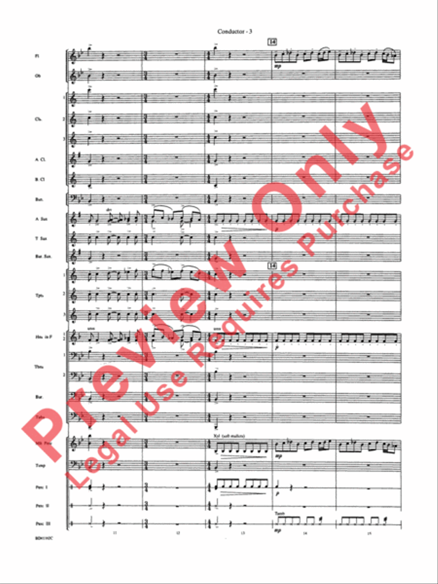 Into the Storm Concert Band scores gallery preview page 6