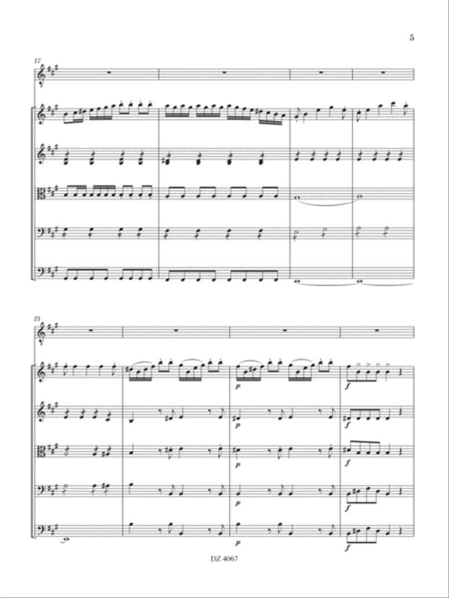 Concerto in La Maggiore Concerto in La Maggiore String Orchestra scores gallery preview page 5