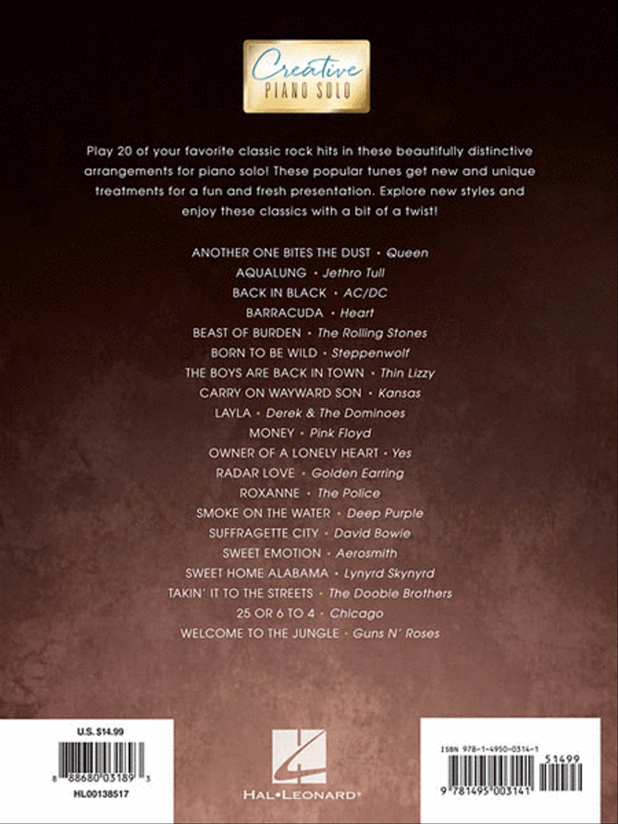 Classic Rock – Creative Piano Solo Piano Solo scores gallery preview page 2