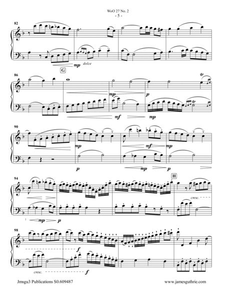 Beethoven: Duet WoO 27 No. 2 for Violin & Cello image number null
