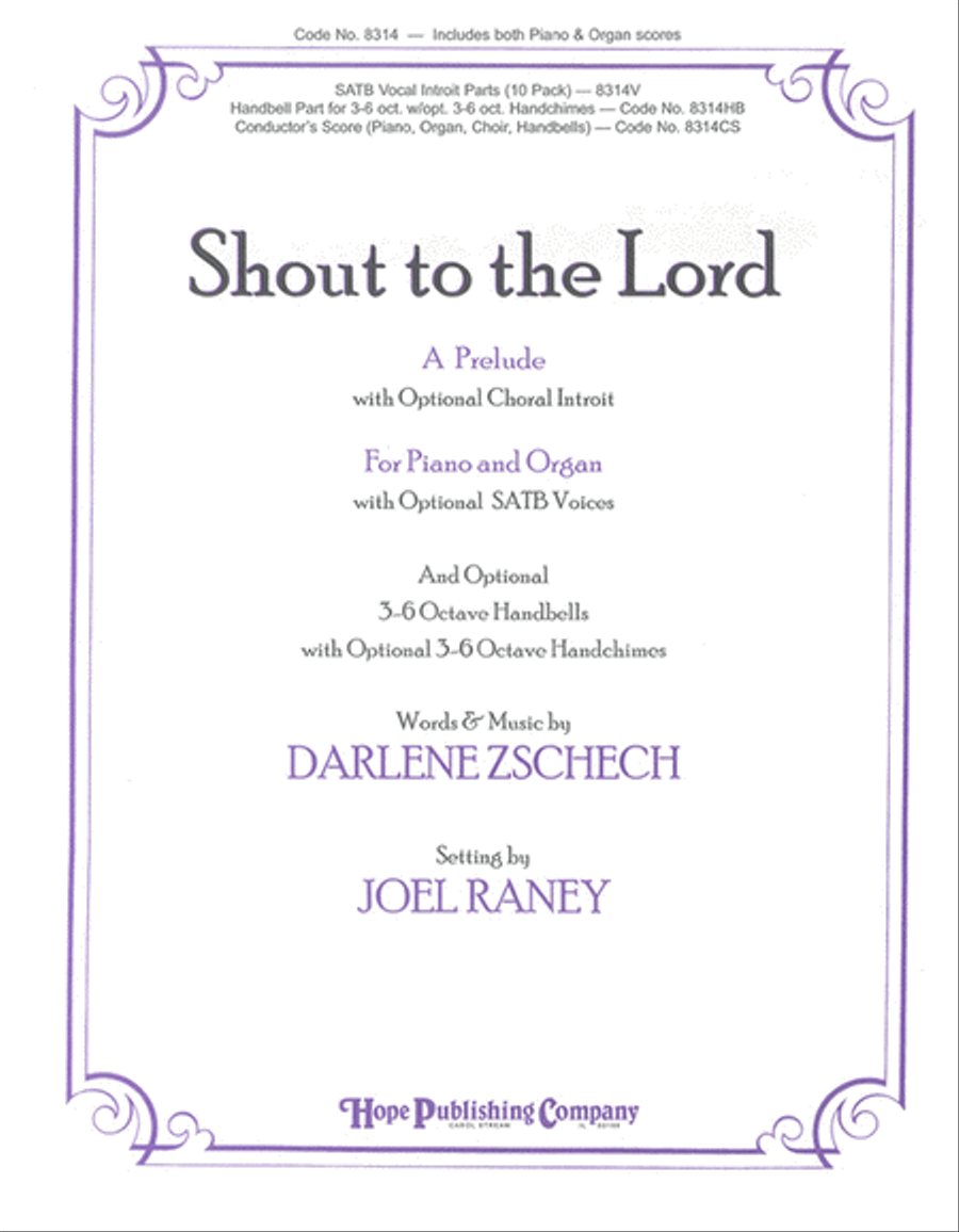 Shout to the Lord Organ scores gallery preview page 1