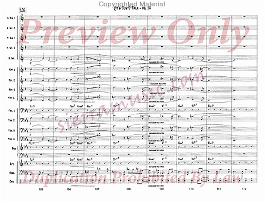 It's Just Talk Big Band scores gallery preview page 15