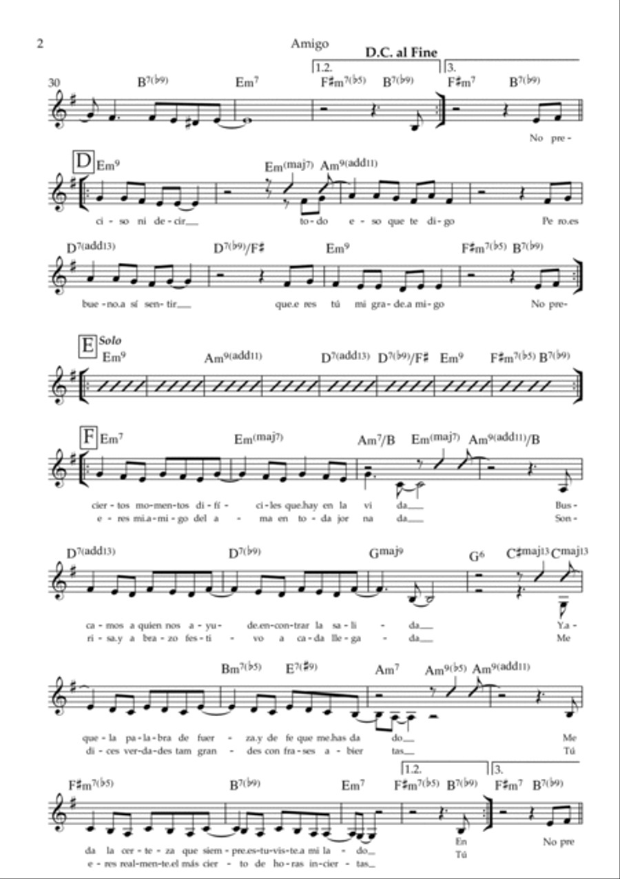 Yo Quiero Amigos Yo Quiero Amigos Piano scores gallery preview page 2