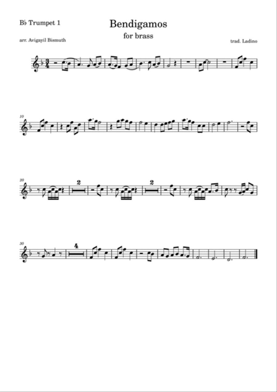 Bendigamos Bendigamos Brass Ensemble scores gallery preview page 4
