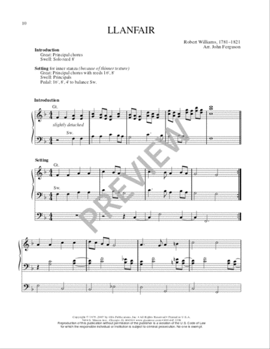 Hymn Harmonizations for Organ - Volume 1 Organ scores gallery preview page 10